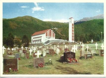 POSTAL A5167: Capilla de la Paz en Narvik, Noruega