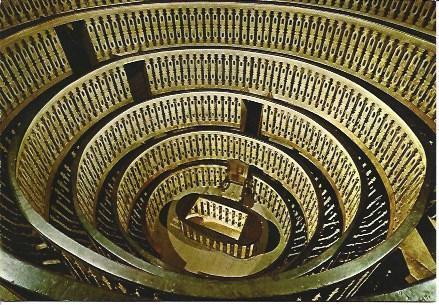 POSTAL A5077: Interior del Teatro Anatomico de Padova