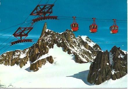POSTAL A5060: Teleferico en Courmayeur