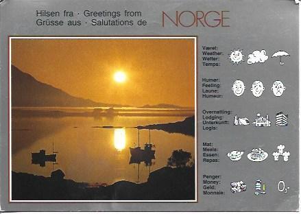 POSTAL A5094: Saludos de Noruega