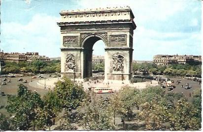 POSTAL A5277: Arco del Triunfo en Paris