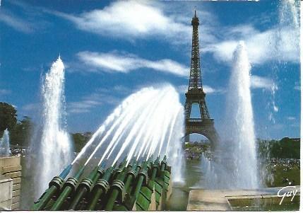 POSTAL A5267: Fuentes del Trocadero en Paris