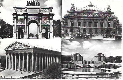 POSTAL A5262: Maravillas de Paris