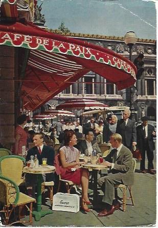 POSTAL A5257: Café de la Paix en Paris