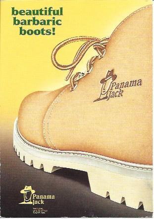 POSTAL A5302: Panama Jack. Barbaric Boots