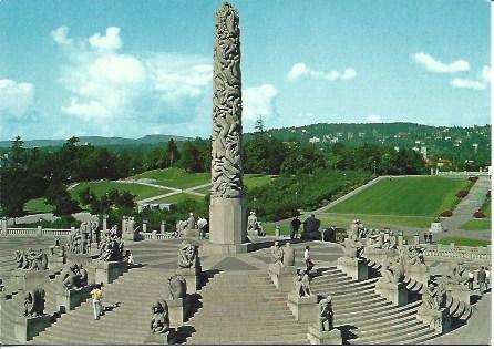 POSTAL A5192: Monolito en Oslo, Noruega