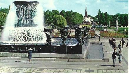 POSTAL A5190: Parque Frogner en Oslo, Noruega