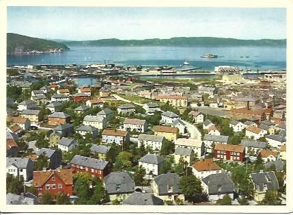 POSTAL A5232: Vista parcial de Trandheim, Noruega