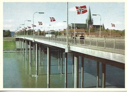 POSTAL A5227: Puente en Trandheim, Noruega