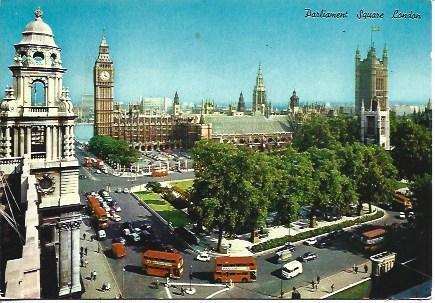 POSTAL A4906: Vista del Parlamento de Londres