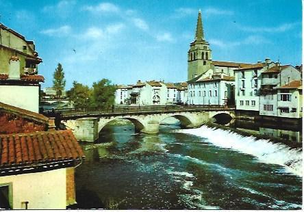 POSTAL A4863: Orillas de Salat en Saint Girons