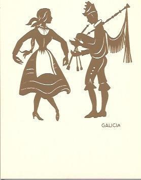 POSTAL A4816: Folklore de España, Galicia