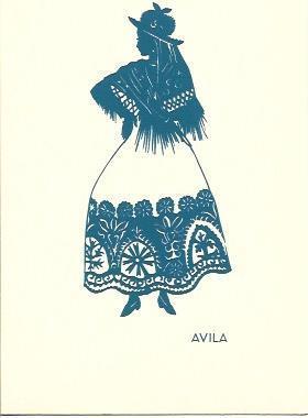 POSTAL A4813: Folklore de España, Avila
