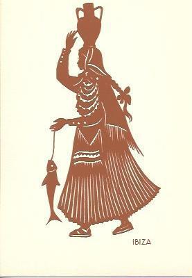 POSTAL A4808: Folklore de España, Ibiza