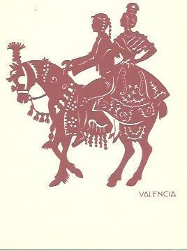 POSTAL A4807: Valencia, Folklore de España