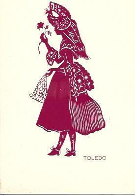 POSTAL A4803: Folklore de España, Toledo
