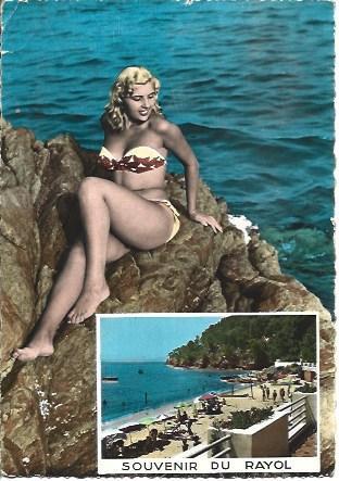 POSTAL A4859: Souvenir du Rayol