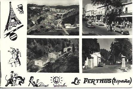 POSTAL A4842: Le Perthus, frontera España Francia