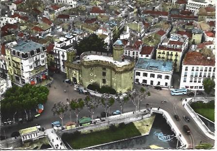 POSTAL A4841: Vista aerea del Castillet de Perpignan