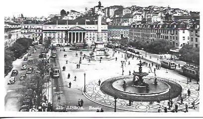 POSTAL A5022: Rossio en Lisboa