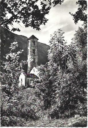 POSTAL A5016: Torre romanica de Santa Coloma, Andorra