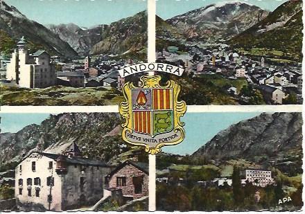 POSTAL A5004: Valles de Andorra