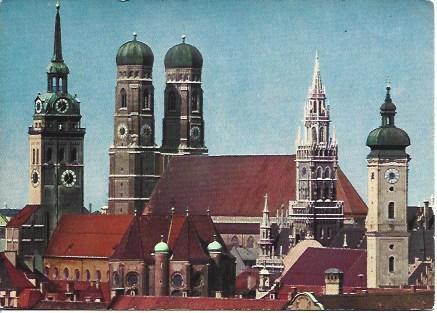 POSTAL A4998: Cupulas de San Pedro en Munic