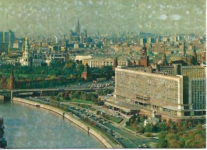POSTAL A5051: Vista parcial aerea del Kremlin en Moscu
