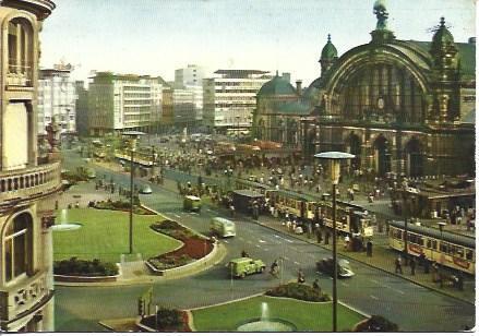 POSTAL A4991: Panoramica de Frankfurt