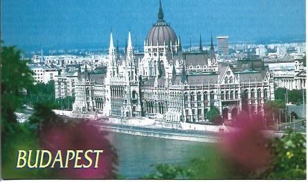 POSTAL A4955: Vista del Parlamento de Budapest
