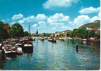 POSTAL A4947: Puente Malgre en Amsterdam