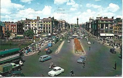 POSTAL A4961: O'Connell Street en Dublin
