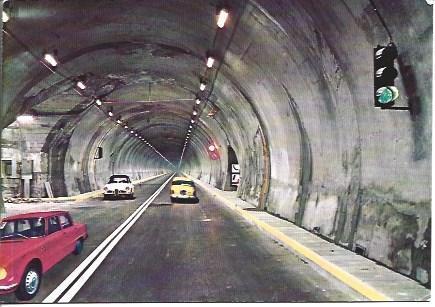 POSTAL A4967: Tunel M. Bianco en Courmayeur