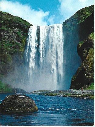 POSTAL A4962: Catarata en  Islandia