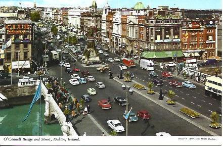 POSTAL A4960: Puente O'Connell en Dublin