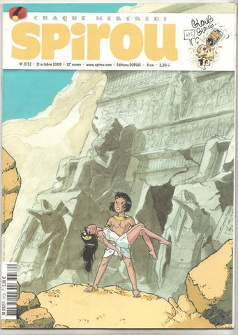 Revista Spirou num 3732, año 72, 21/9/2009 - Papyrus l'or the Pharon 1/6