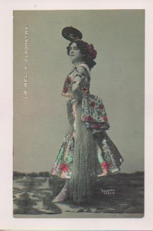 Postal E07775: Las Mas Bellas Postales del Siglo XIX y XX. Artistas Famosas. La Bella Cleopatra