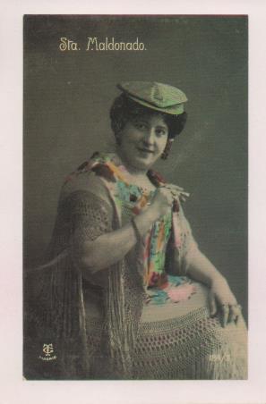 Postal E07774: Las Mas Bellas Postales del Siglo XIX y XX. Artistas Famosas. Sta. Maldonado