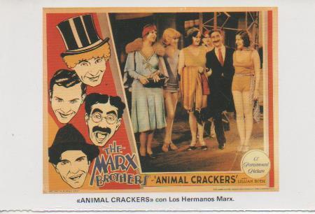 Postal E07711: Las Mas Bellas Postales. Carteles de Cine " ANIMAL CRACKERS" con Los Hermanos Marx