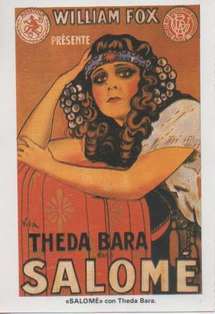 Postal E07703: Las Mas Bellas Postales. Carteles de Cine " SALOMÉ" con Theda Bara