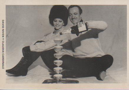 Postal E07726: Las Mas Bellas Postales. Cine de los años 50. David Niven y Claudia Cardinale