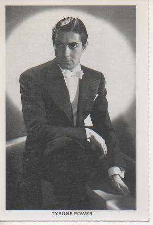 Postal E07832: Las Mas Bellas Postales. Los Galanes Miticos del Cine. Tyrone Power
