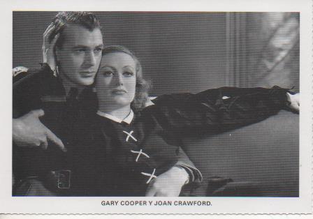 Postal E07866: Las Mas Bellas Postales .Cine de los años 20 y 30. Gary Cooper y Joan Crawford