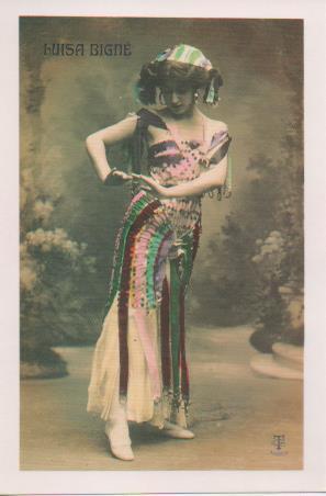 Postal E07795: Las Mas Bellas Postales del Siglo XIX y XX. Artistas Famosas. Luisa Bigne
