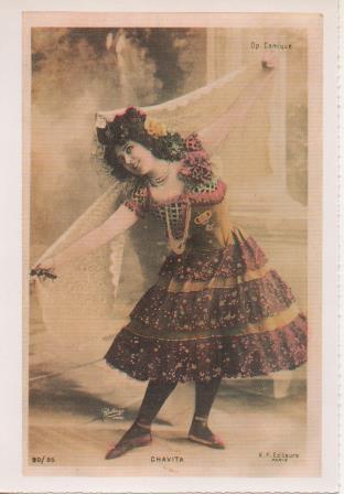 Postal E07790: Las Mas Bellas Postales del Siglo XIX y XX. Artistas Famosas. Chavita