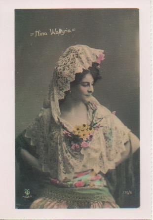 Postal E07788: Las Mas Bellas Postales del Siglo XIX y XX. Artistas Famosas. Nina Walkyria