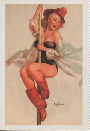 Postal E07581: Las Mas Bellas Postales Siglo XIX y XX. Chicas Pin-Up (9)
