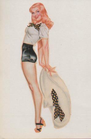 Postal E07575: Las Mas Bellas Postales Siglo XIX y XX. Chicas Pin-Up (3)