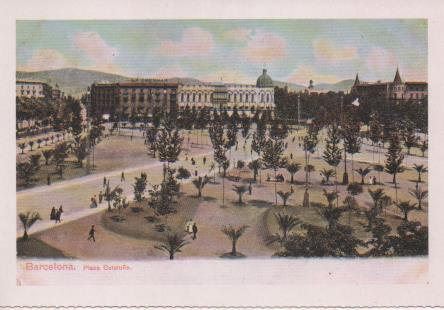 Postal E07670: Las Mas Bellas Postales del Siglo XIX y XX. Barcelona, Plaza Cataluña