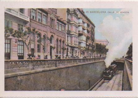 Postal E07667: Las Mas Bellas Postales del Siglo XIX y XX. Barcelona, Calle Aragón